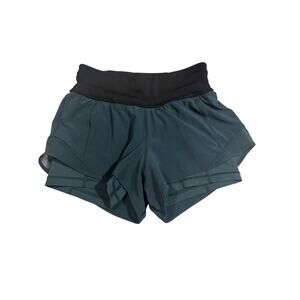 Lululemon Hotty Hot Short (Naked 4") Submarine / Black Size 4